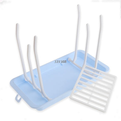 (OOTDTY) 2017 Baby Bottle Drying Rack Baby Feeding Bottles Cleaning Drying Rack Nipple Shelf APR05_17