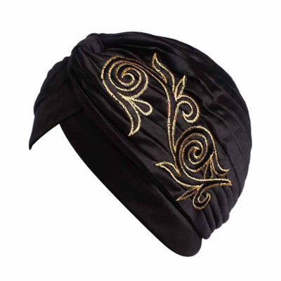 Brand New Embroidery Women Cancer Chemo Hat Beanie Scarf Turban Head Wrap Cap Colorful beanie Hats for Cancer Chemo Patients