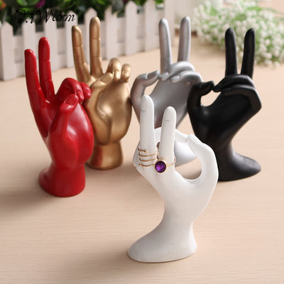 Resin Nail Art Fake Model Watch Jewelry Ring Bracelet Gloves Stand Display Mannequin Hand 175x80x80 mm New Arrival