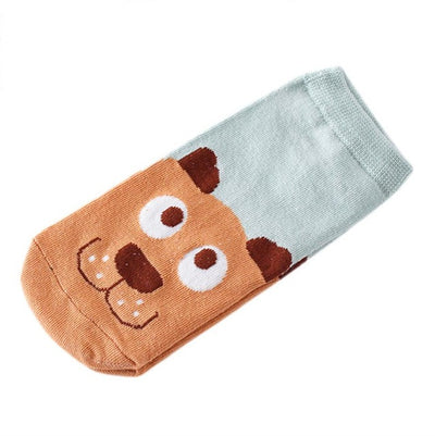 1Pairs Women Funny Socks Elasticity Comfortable Cartoon Animal Partten Cute Sock Slippers Short Ankle Socks