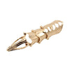 Punk nail Rings Rock Scroll Joint Armor Knuckle Metal Full Finger Claw Rings Gifts Gold,Silver,Rose Gold #45