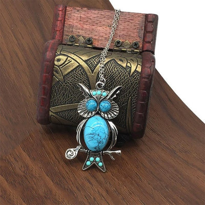 2016 new arrival Owl Pendant Long Necklace Sweater Chain female vintage ornamentation colar kolye chain beautiful accessories