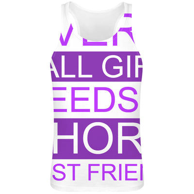 Every Tall Girl Needs A Short Best Friend Funny Slogan Sublimation Tank Top T-Shirt For Men - 100% Soft Polyester - All-Over Printing - Custom Printed Mens Clothing