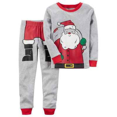 2017 Autumn Kids Baby Boys Girls Christmas Santa Claus Print Tops TShirt + Pants Outfits Set Toddler Clothes Children Clothing