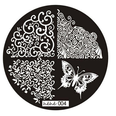 Nail Art ColorWomen 1pc Butterfly Pattern Nail Stamping Printing Plate Image Stamps Plate Manicure Nail Art