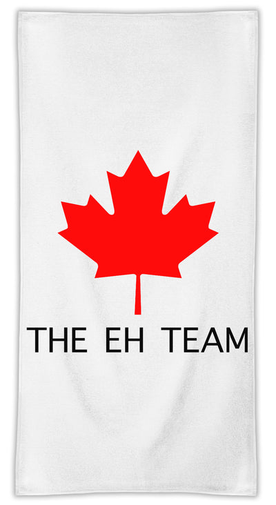 The Eh Team Funny Slogan MicroFiber Towel W/ Custom Printed Designs| Eco-Friendly Material| Machine Washable| Available in 3 sizes| Premium Bathroom Supplies By Styleart