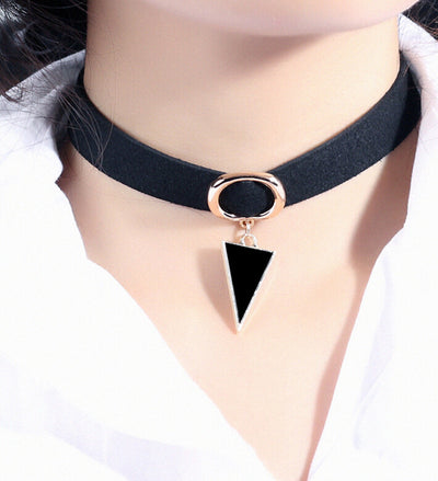 Choker Necklace Stretch Velvet Classic Gothic Tattoo Flannel Choker