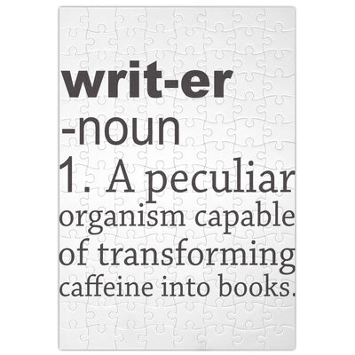 Writer Definition Funny Jigsaw Puzzle Maze| Unique And Custom Learning Games For Kids & Adults| Learning Made Fun With Custom Design & Printed Jigsaw Puzzles