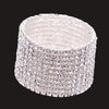 Rhinestone Stretch Silver Bracelet  for Wedding Prom Party or Pageant