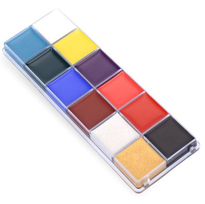12 Colors Tattoo Face Body Paint - Halloween