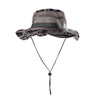 Outdoor Mesh Sunshade Fisherman Fishing Hat Sun Cap Bucket Hat with String Wide Brim Hat for Men