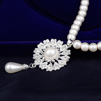 Women Prom Wedding Party Bridal Jewelry Necklace Earrings Set