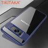 Luxury Clear Case For Samsung Galaxy S8 S8 Plus Fitted Cases Slim Transparent Capinhas PC & TPU Silicone Cover Shockproof Armor