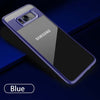 Luxury Clear Case For Samsung Galaxy S8 S8 Plus Fitted Cases Slim Transparent Capinhas PC & TPU Silicone Cover Shockproof Armor