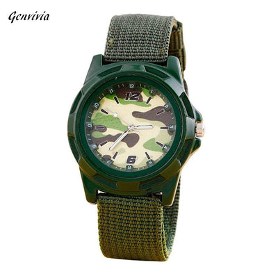 Genvivia Fashionarmy watches man sports watch special offer brown band shock resistant quartz watch for men watches online store