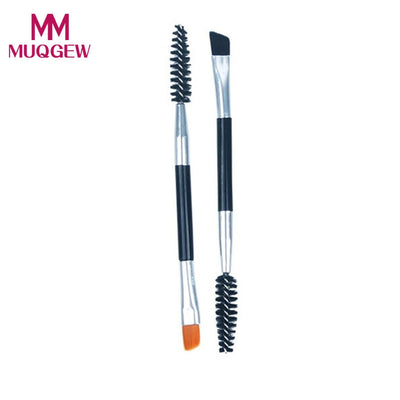 Women Makeup Double-headed Inclined Eyebrow Brush Eyelashes Volume Tool for Daily or Professional Makeup pincel maquiagem QH