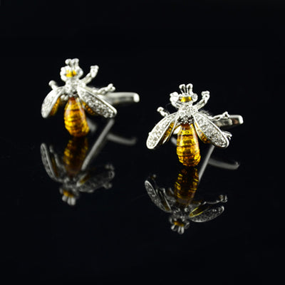 Mens Bee Exquisite high Wedding Party Gift Cuff Link Cufflinks