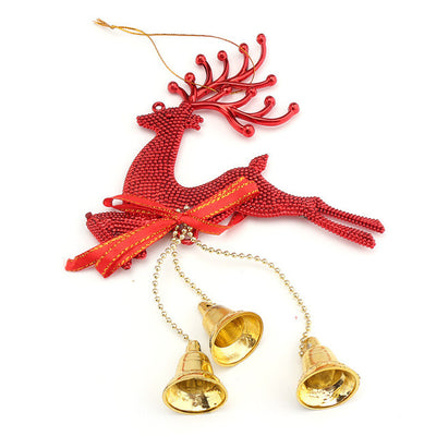 LemonBest Christmas Tree Ornament Deer Chital Hanging Ornament Toy Decoration Baubles Party For Home Xmas Happy New Year Gift