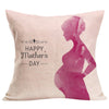 Happy Mother's Day Sofa Bed Home Decoration Festival Pillow Case Cushion Cover