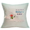 Happy Mother's Day Sofa Bed Home Decoration Festival Pillow Case Cushion Cover