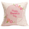 Happy Mother's Day Sofa Bed Home Decoration Festival Pillow Case Cushion Cover
