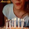 ABEDOE 10PCS Gold and Silver Candle Cake Party Birthday Party Festival Supplies Lovely Birthday Candles for Kitchen Baking Gifts
