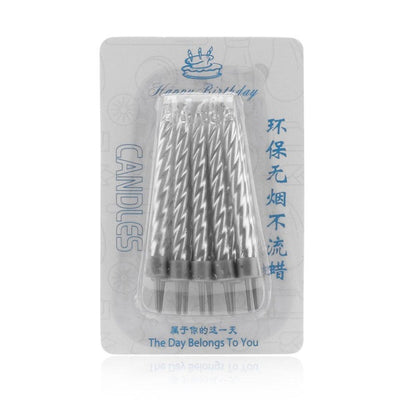 ABEDOE 10PCS Gold and Silver Candle Cake Party Birthday Party Festival Supplies Lovely Birthday Candles for Kitchen Baking Gifts