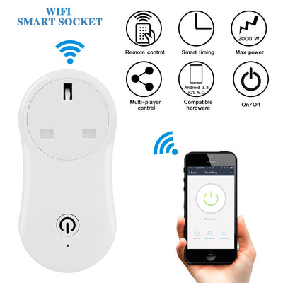 FORNORM Smart Wireless Wifi Socket Home App Remote Control Support Timing Function With 5V USB Output EU Plug For Android IOS Sm
