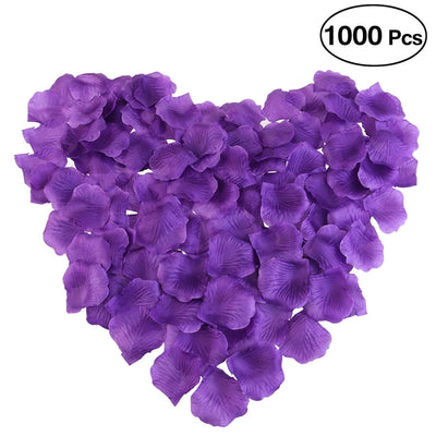 PIXNOR 1000pcs Silk Rose Petals Decorations for Wedding Party