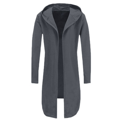 Men Hoodie Hooded Sweatshirts Hip Hop Streetwear Cloak Long Sleeve Outwear Cardigan Autumn Spring Loose Jacket Plus Size 2018