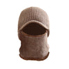 Winter Warm Mask Hat Windproof Knitted Hat Visor Beanie Neck Warmer Hat for Men Women