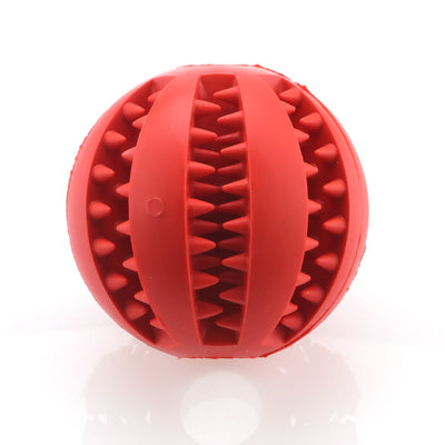 7cm IQ and Dental Treat Ball Pet Toy Rubber Toy Ball Funning Pet Toys Dog Chew Ball Durable Non-Toxic BPA Free Strong Tooth Cleaning Tool