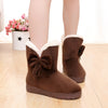 Bowknot Warm Women Flats Shoes Snow Women Boots Autumn Winter Shoes Fashion
