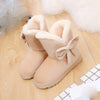 Bowknot Warm Women Flats Shoes Snow Women Boots Autumn Winter Shoes Fashion