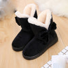 Bowknot Warm Women Flats Shoes Snow Women Boots Autumn Winter Shoes Fashion