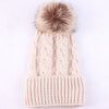 Women Fashion Keep Warm Winter Hats Knitted Wool Hemming Hat