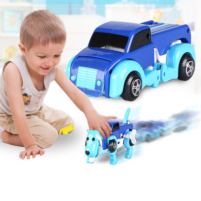 The Dog Car Transformer Novelty Clockwork Deformable Car Dog New Year Kids Toy