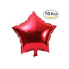 10pcs 18 inch Five-Point Star Foil Balloon Party Mylar Balloons for Valentin's Day Wedding Birthday Party Decoration