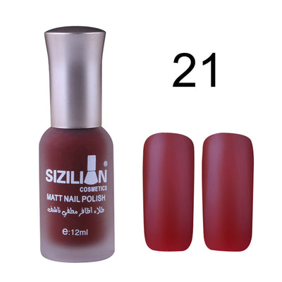 12ml Matte Dull Nail Polish Fast Dry Long Lasting Nail Art Matte Nail Polish Gel