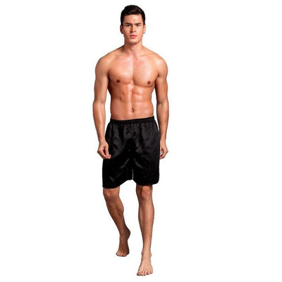 New Men Pajama Shorts Sleep Bottoms Solid Lounge Short Pants Soft Summer Sleeping Shorts Home Pajama Pants Underwear Plus Size