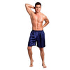Summer 2018 Men's Satin Silk Pijama Shorts Casual Loose Sleepwear Soft Boxer Underwear Solid Nightwear Underpants pyjama homme