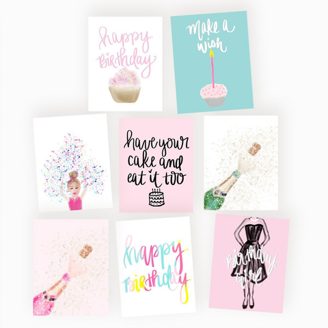 Birthday Greeting Card Assorted Set