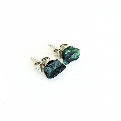 Bloodstone Stud Earrings
