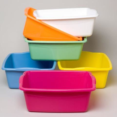 Wholesale Dish Pan Rectangular 6 Colors - 48 Units