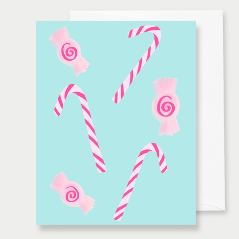 Candy Canes - A2 Greeting Card