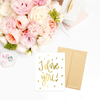 Gold Foil I Love You - A2 Greeting Card