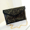 Laser Cut Clutch with Chain by Coseey