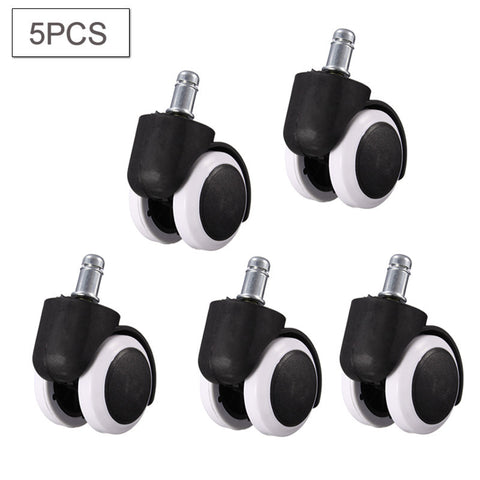 5PCS 50KG Universal Mute Wheel 2" Replacement Office Chair Swivel Casters Rubber Rolling Rollers Wheels Furniture Hardware