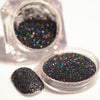 2g/Box Holographic Black Sliver Laser Glitter Powder Gorgeous Holo Nail Dust Powder Manicure Nail Art Glitter Decoration