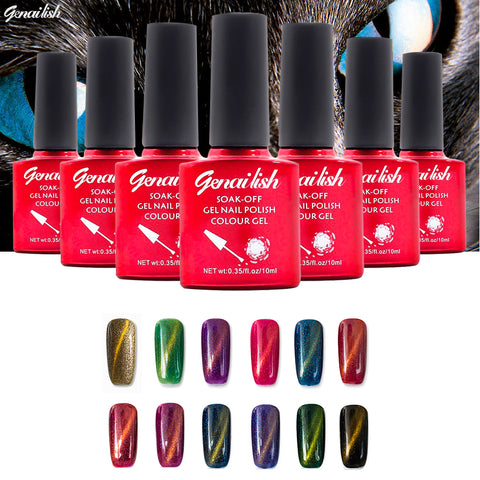 36 Colors Nail Gel Polish Magnetic Cat Eye Gel Long-lasting UV Gel Soak-off 10ML/PCS-NKGQ